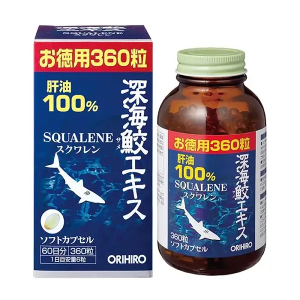 Dầu gan cá mập Orihiro Deep Sea Shark Liver Oil Extract