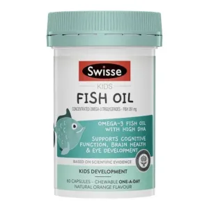 Viên uống dầu cá cho trẻ em Swisse Kids Fish Oil 60 viên