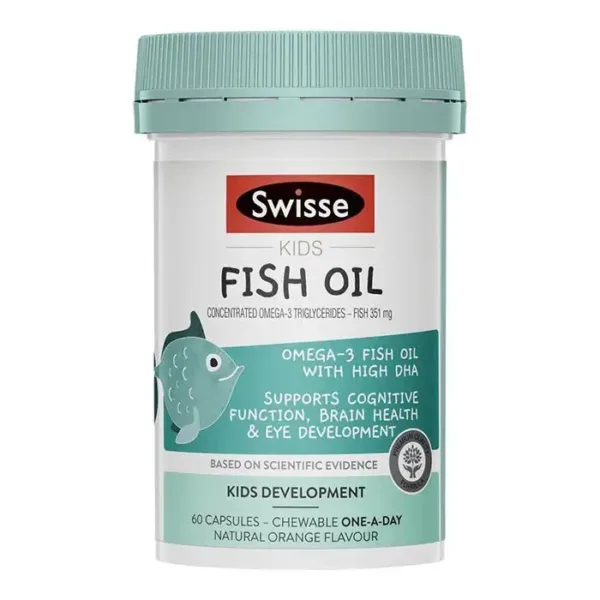 Viên uống dầu cá cho trẻ em Swisse Kids Fish Oil 60 viên