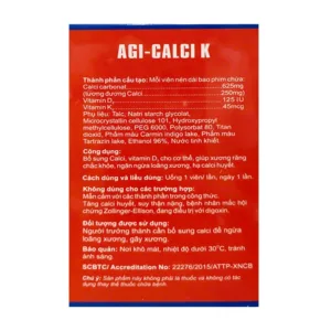 Agi-Calci K Agimexpharm 100 viên