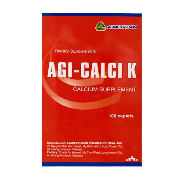 Agi-Calci K Agimexpharm 100 viên