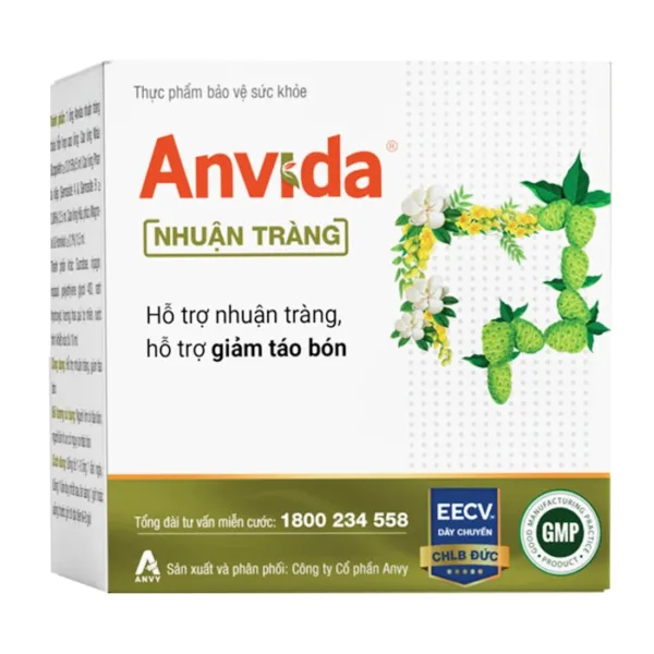 Anvida Nhuận Tràng Anvy 20 ống