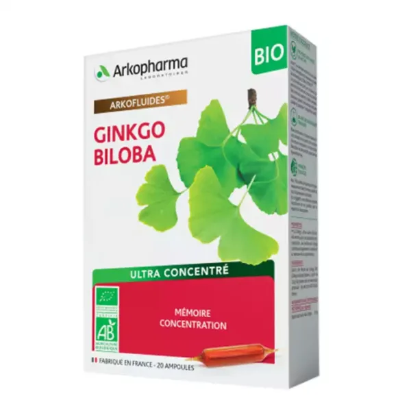 Arkofluides Ginkgo Biloba BIO Arkopharma 20 Ống