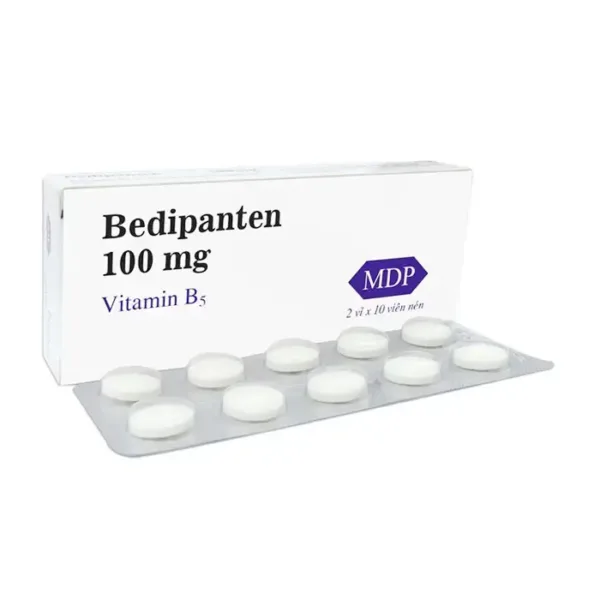 Bedipanten 100mg Mediphar 2 vỉ x 10 viên