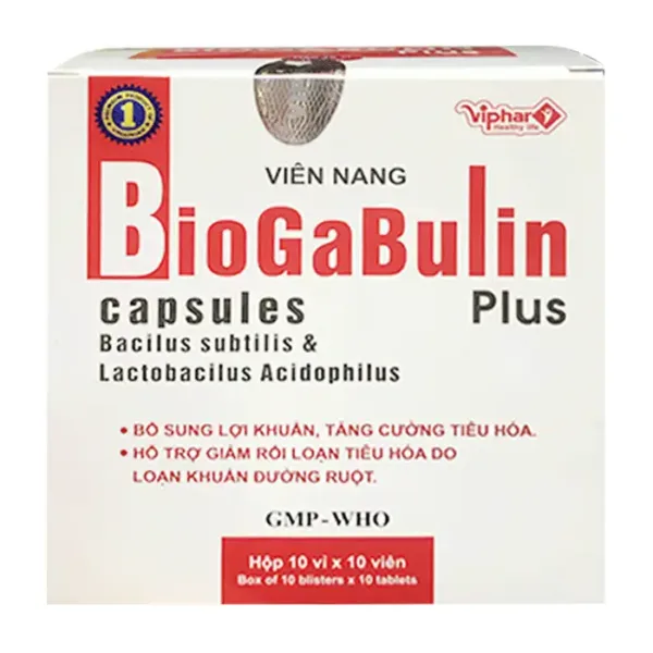 Biogabulin Plus Vinaphar 10 vỉ x 10 viên