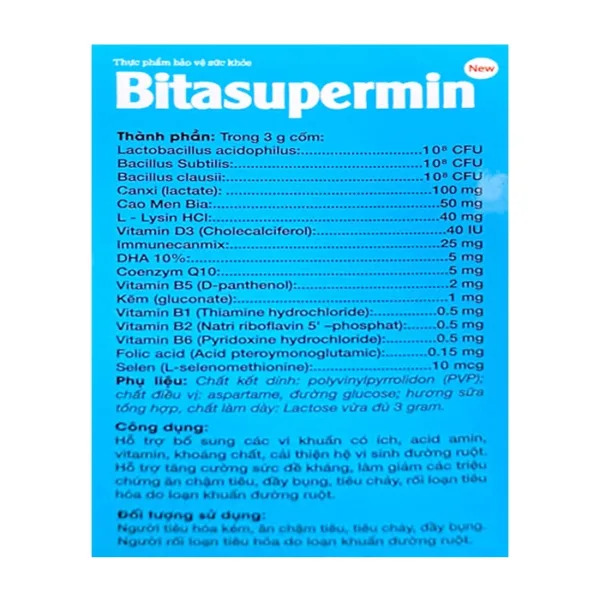 Bitasupermin Dragon 20 gói x 3g