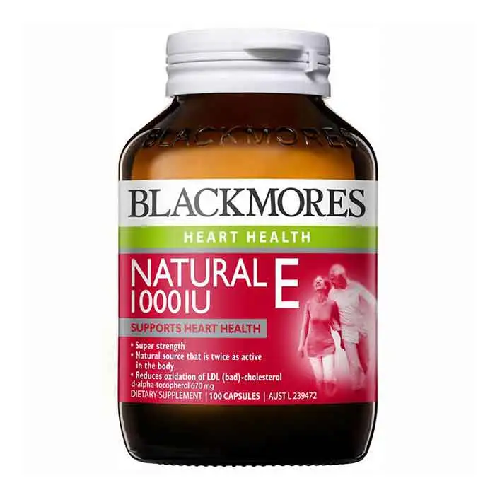 Viên uống bổ sung Vitamin E Blackmores Natural E 1000IU 100 viên