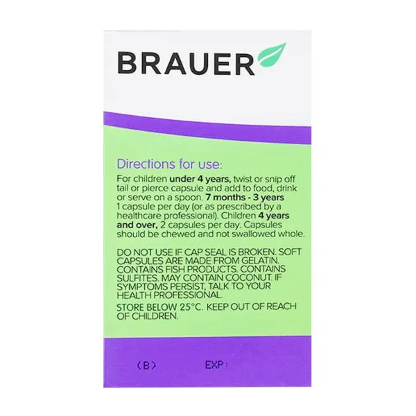 Brauer Baby Kids Ultra Pure DHA 60 viên