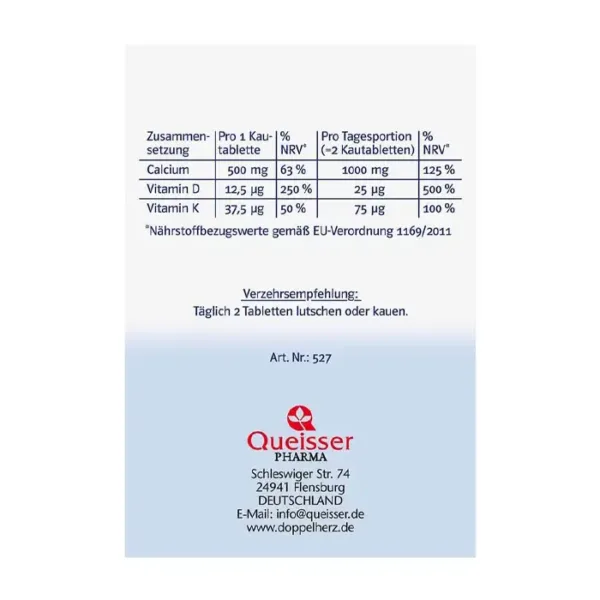 Calcium D3+K2 1000 Doppelherz