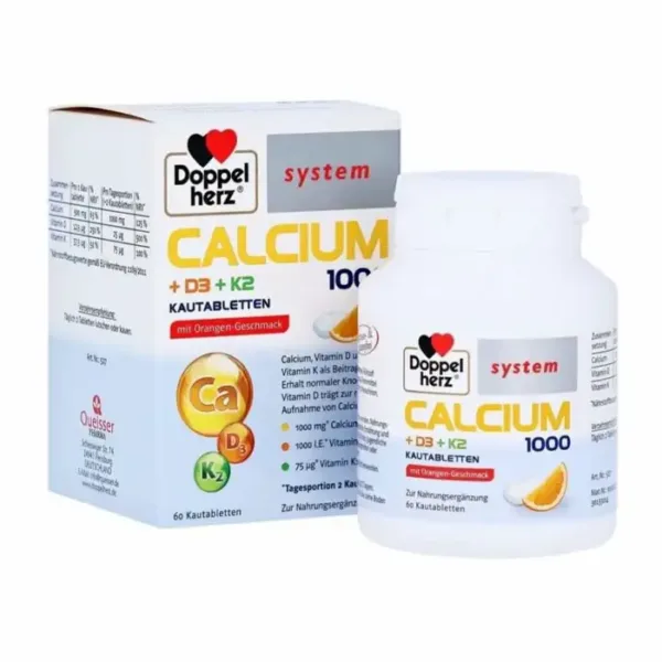 Calcium D3+K2 1000 Doppelherz