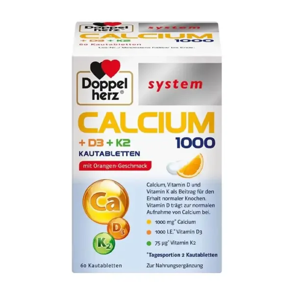 Calcium D3+K2 1000 Doppelherz