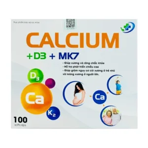 Calcium D3 Mk7 Vinaphar 10 vỉ x 10 viên