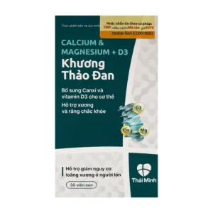 Calcium Magnesium + D3 Khương Thảo Đan Thái Minh 30 viên