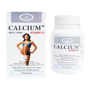 Calcium+ Vitamin D3 Natures Bio 30 viên