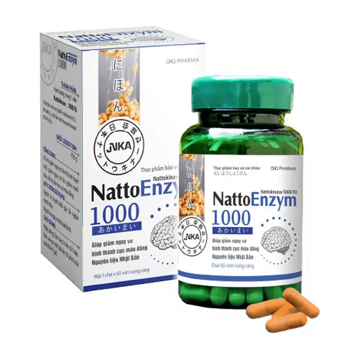 NattoEnzym 1000 DHG Pharma 60 viên - Giảm nguy cơ hình thành huyết khối