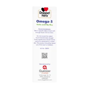 Doppelherz Aktiv Omega 3 + Folic Acid + B6 + B12 30 viên