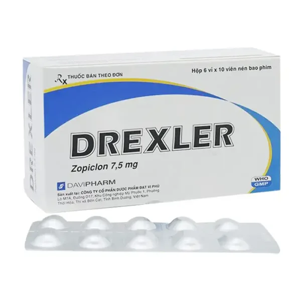 Drexler 7,5mg Davipharm 6 vỉ x 10 viên