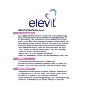 Elevit Pre-conception & Pregnancy Multivitamin Bayer 100 viên