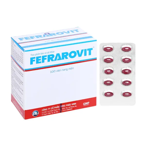 Fefrarovit Phúc Vinh 10 vỉ x 10 viên