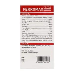 Ferromax Extra Vinaphar 10 vỉ x 10 viên