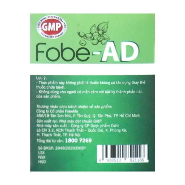 Fobe-AD Fobelife 20 gói x 3g