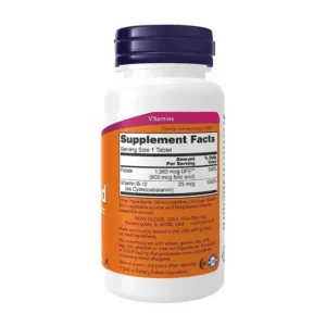 Folic Acid 800mcg With Vitamin B12 Now 250 viên