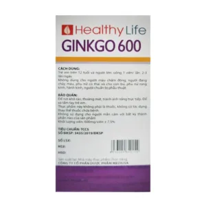 Ginkgo 600 Healthy Life 10 vỉ x 10 viên