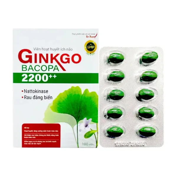 Ginkgo Bacopa 2200++ Tat Thanh 100 viên