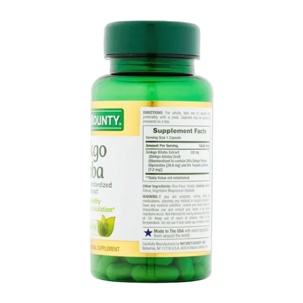 Ginkgo Biloba 120mg Nature’s Bounty 100 viên