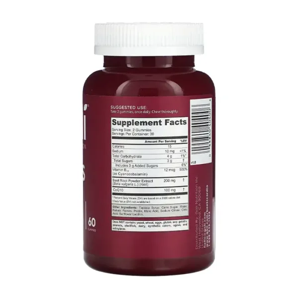 Goli Nutrition Beets Cardio Gummies 60 viên