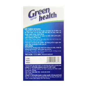 Green Syrup Health Greenhealth 30 gói x 5ml