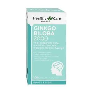 Viên hỗ trợ trí nhớ Healthy Care Ginkgo Biloba 2000 100 viên