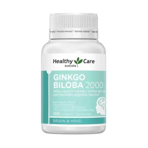 Viên hỗ trợ trí nhớ Healthy Care Ginkgo Biloba 2000 100 viên