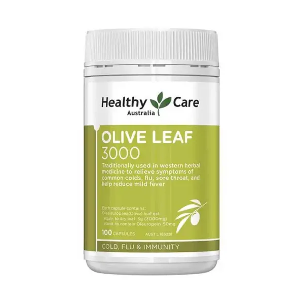 Chiết xuất lá ô liu Healthy Care Olive Leaf Extract 3000mg Hộp 100 viên