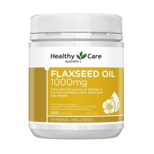 Dầu hạt lanh Healthy Care Super Flaxseed Oil 1000mg Hộp 200 viên