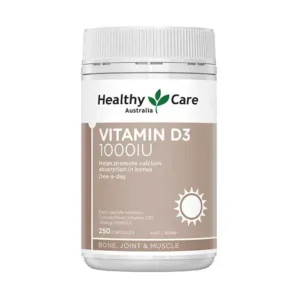 Viên uống bổ xung vitamin D3 Healthy Care Vitamin D3 1000IU Hộp 250 viên