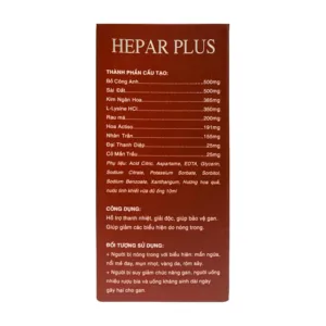 Hepar Plus Fobelife 4 vỉ x 5 ống x 10ml