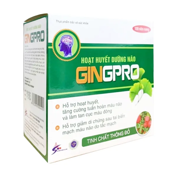 Hoạt Huyết Dưỡng Não Ginpro Syntech 10 vỉ x 10 viên