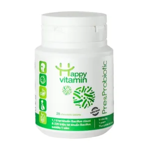 Kẹo Lợi khuẩn Pre Probiotic Happy Vitamin 28 viên