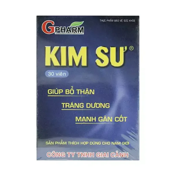 Kim sư Gpharm 3 vỉ x 10 viên - Bổ thận tráng dương