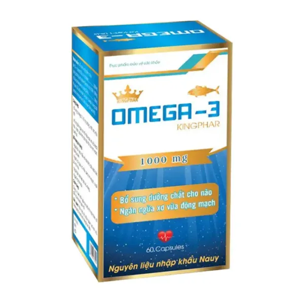 Viên uống bổ não Omega 3 Kingphar 60 viên