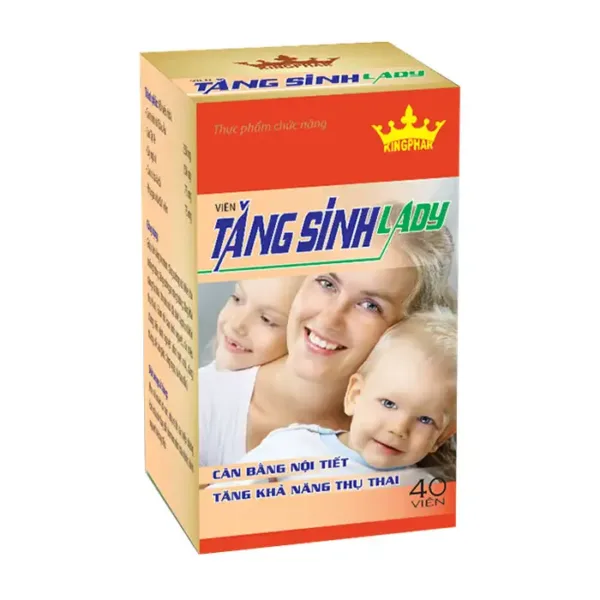 Viên uống Kingphar Tăng Sinh Lady 40 viên