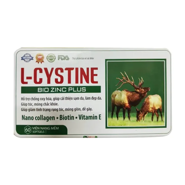 L-Cystine Bio Zinc Plus 6 vỉ x 10 viên