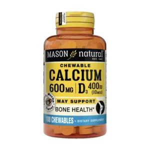 Mason Chewable Calcium 600mg + D3 100 viên