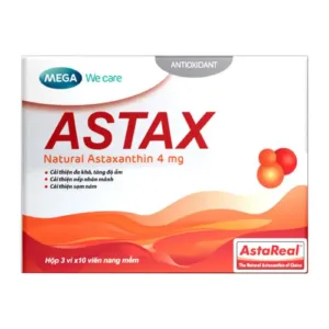 Viên uống cải thiện sạm da Mega Astax Natural Astraxanthin 4mg