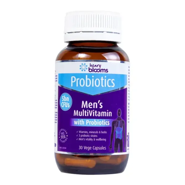 Men's Multivitamin With Probiotics Henry Blooms