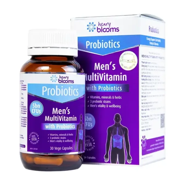 Men's Multivitamin With Probiotics Henry Blooms