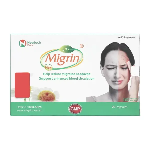 Migrin Newtech Pharm 2 vỉ x 10 viên