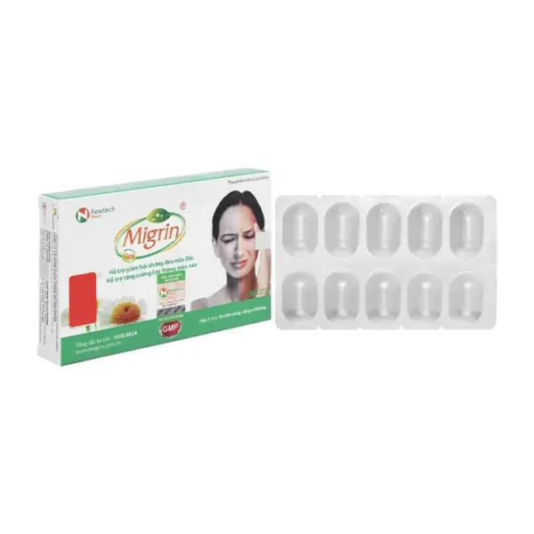 Migrin Newtech Pharm 2 vỉ x 10 viên