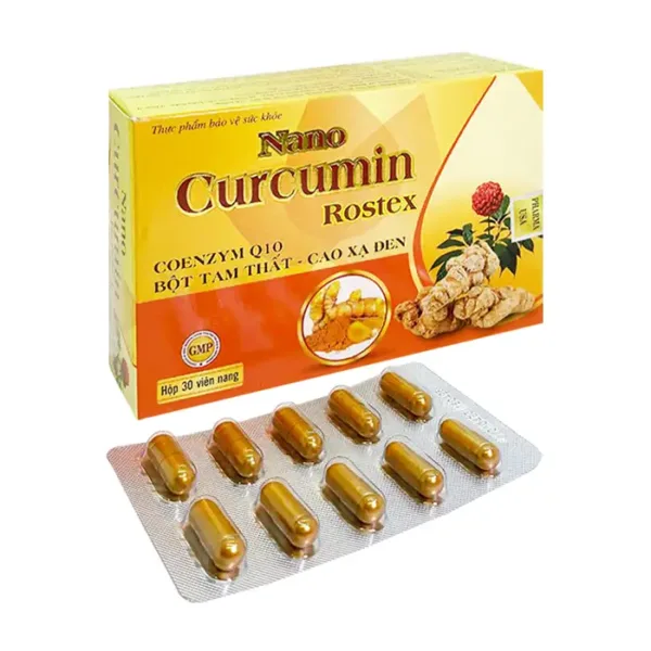 Nano Curcumin Rostex Coenzym Q10 30 viên